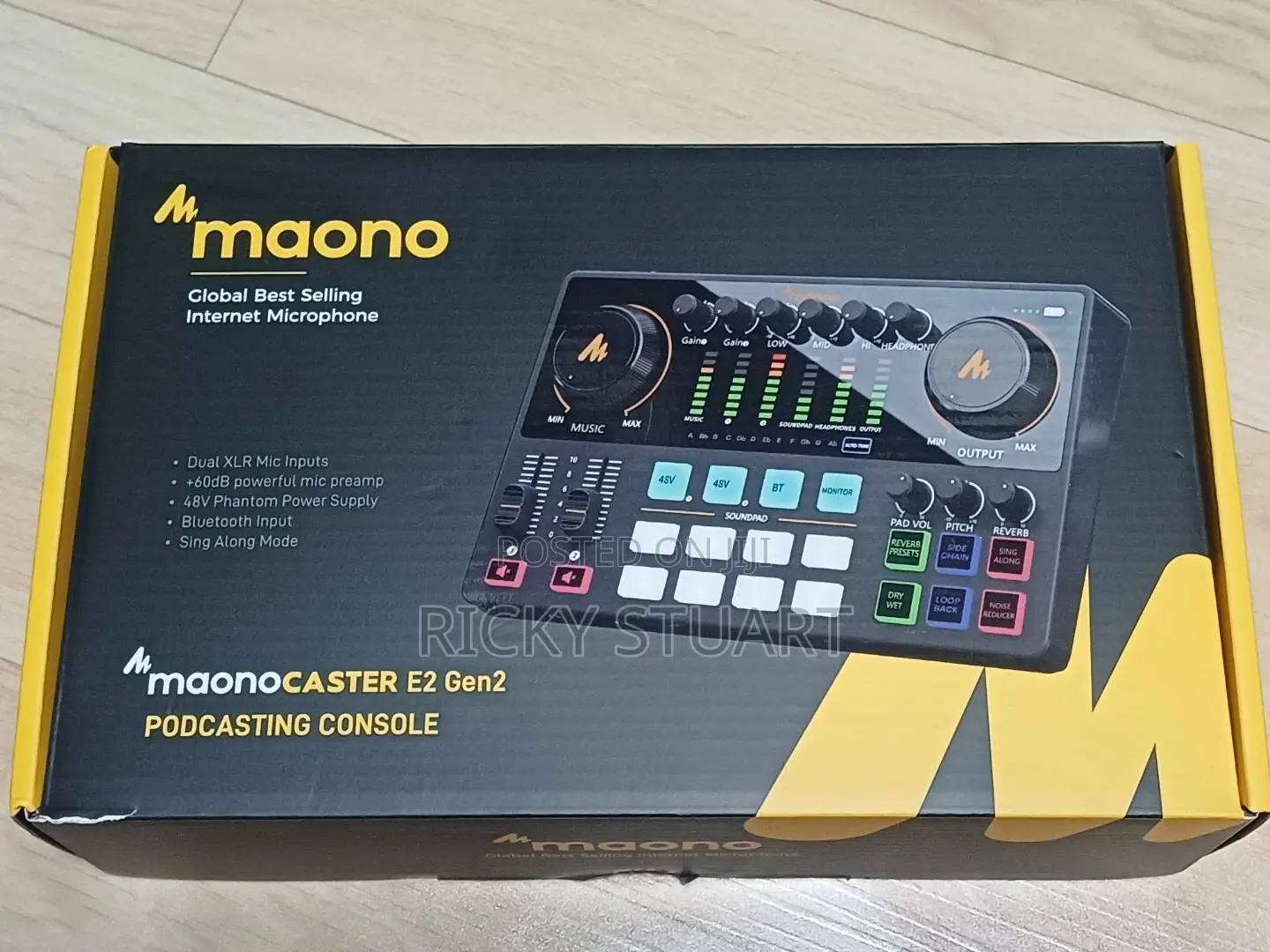 Maono Ame2-Gen2 Podcast Mixer With Dual XLR Input and Noise Reduction