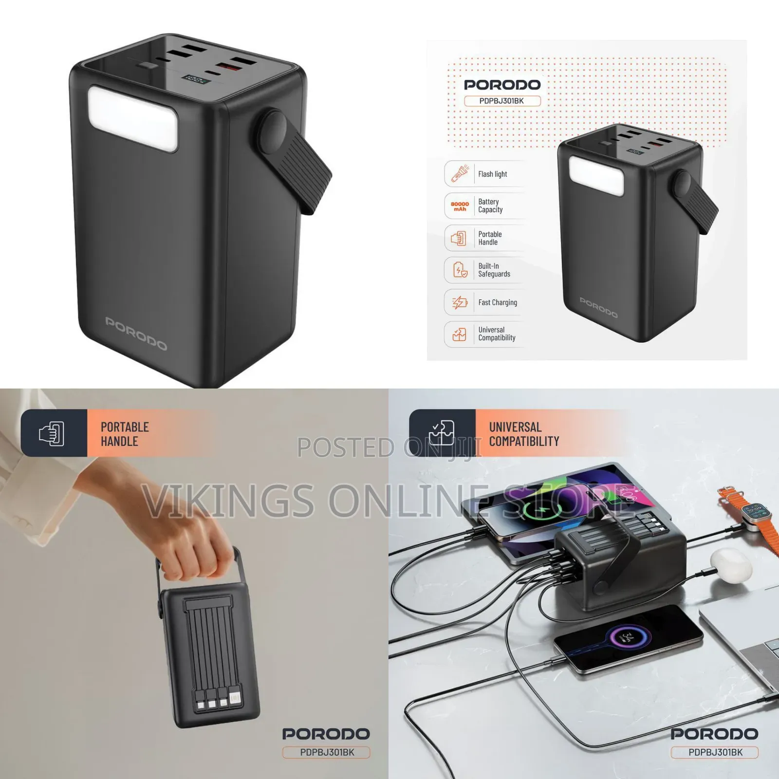 Porodo Lara 80000mah Power Bank.