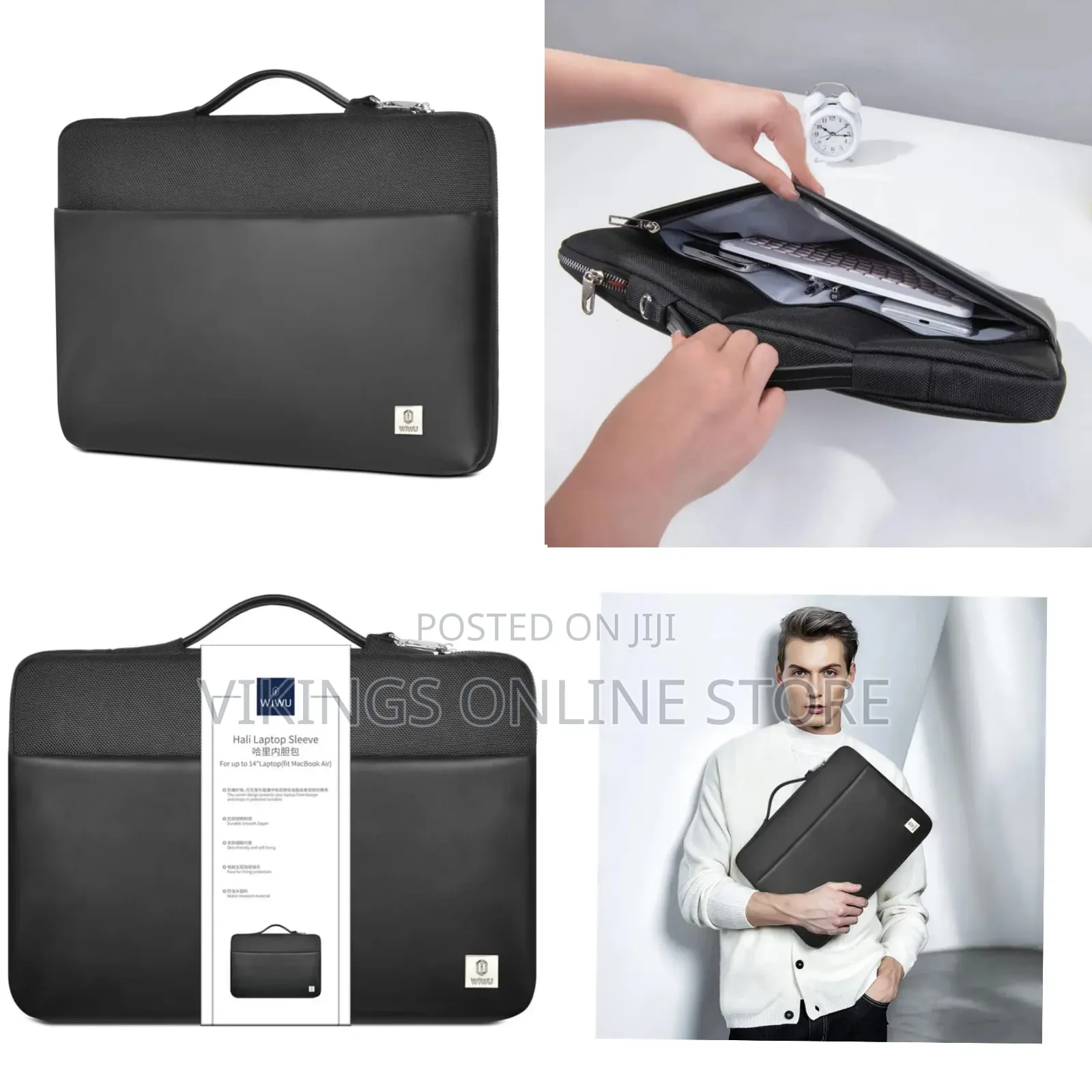 Wiwu Hali Laptop Sleeve Protective Business Carrying Laptop Bag 16inch