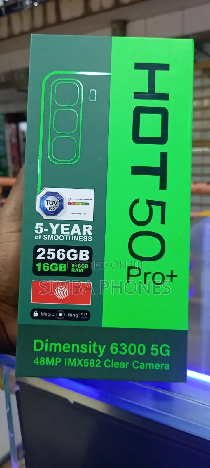 New Infinix Hot 50 Pro+ 4G 256 GB Gray