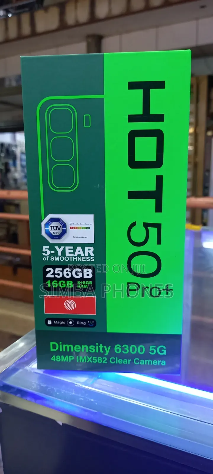 New Infinix Hot 50 Pro+ 4G 256 GB Green