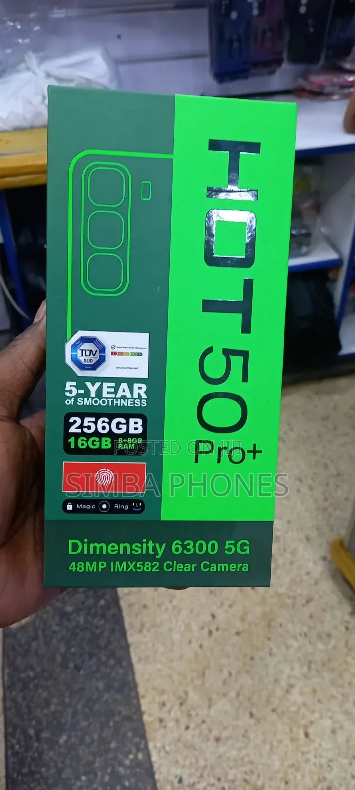 New Infinix Hot 50 Pro+ 4G 256 GB Rose Gold