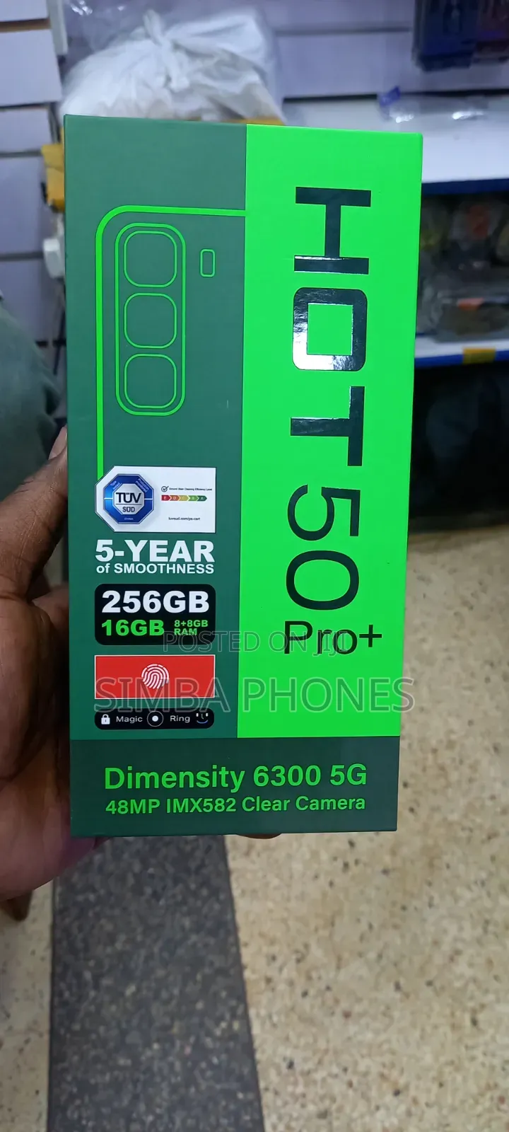 New Infinix Hot 50 Pro+ 4G 256 GB Silver