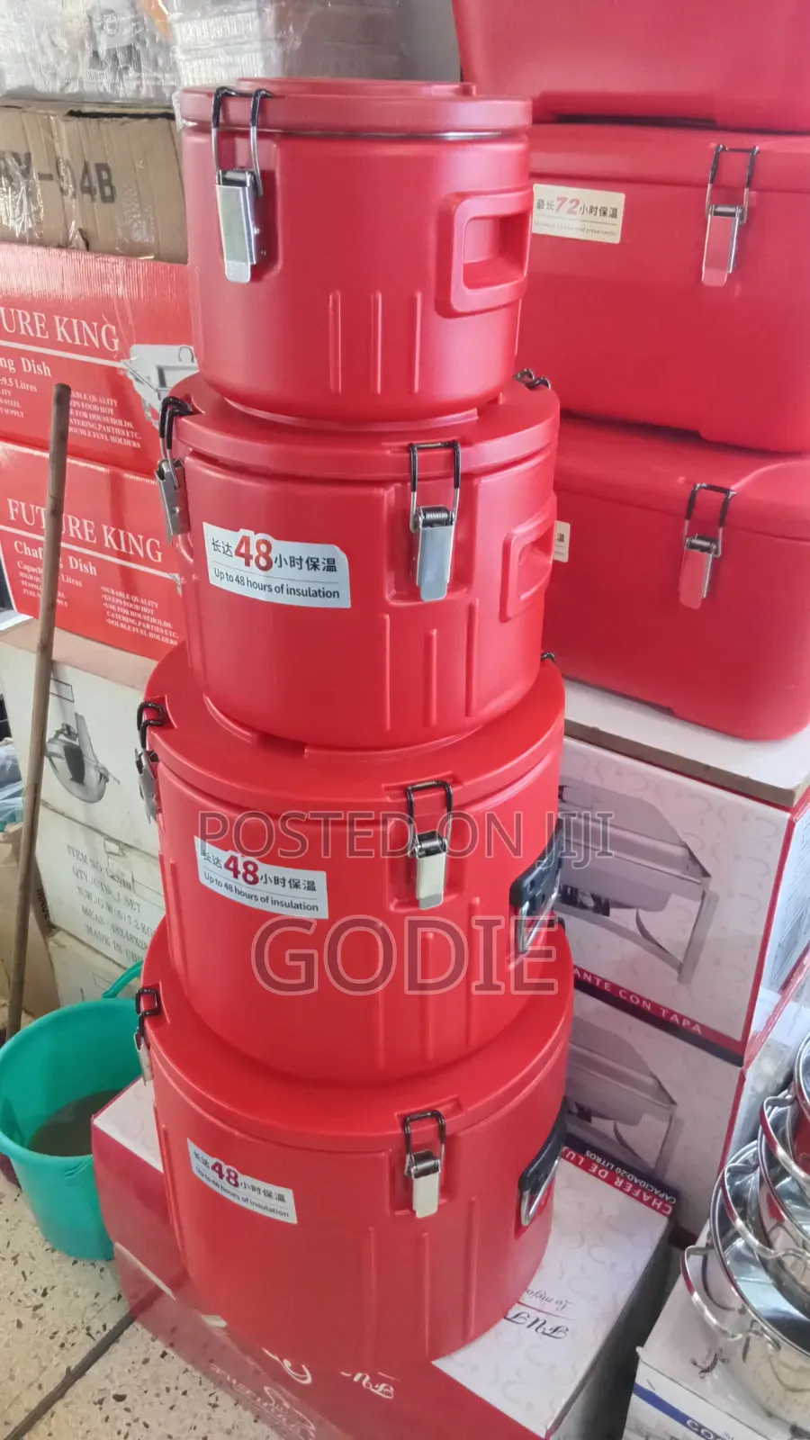Commercial-Grade Insulated Food Transport Containers or Barrels