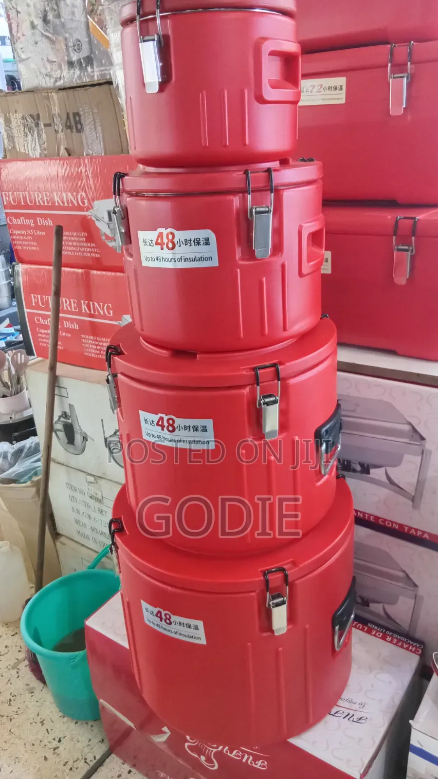 Commercial-Grade Insulated Food Transport Containers or Barrels