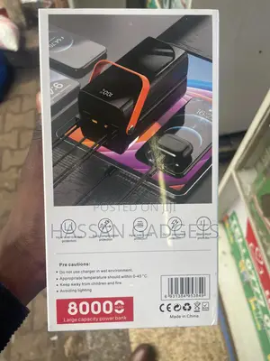 Power Bank, 80000mah High-Capacity Battery Charger, 65w in/Out Usb-C