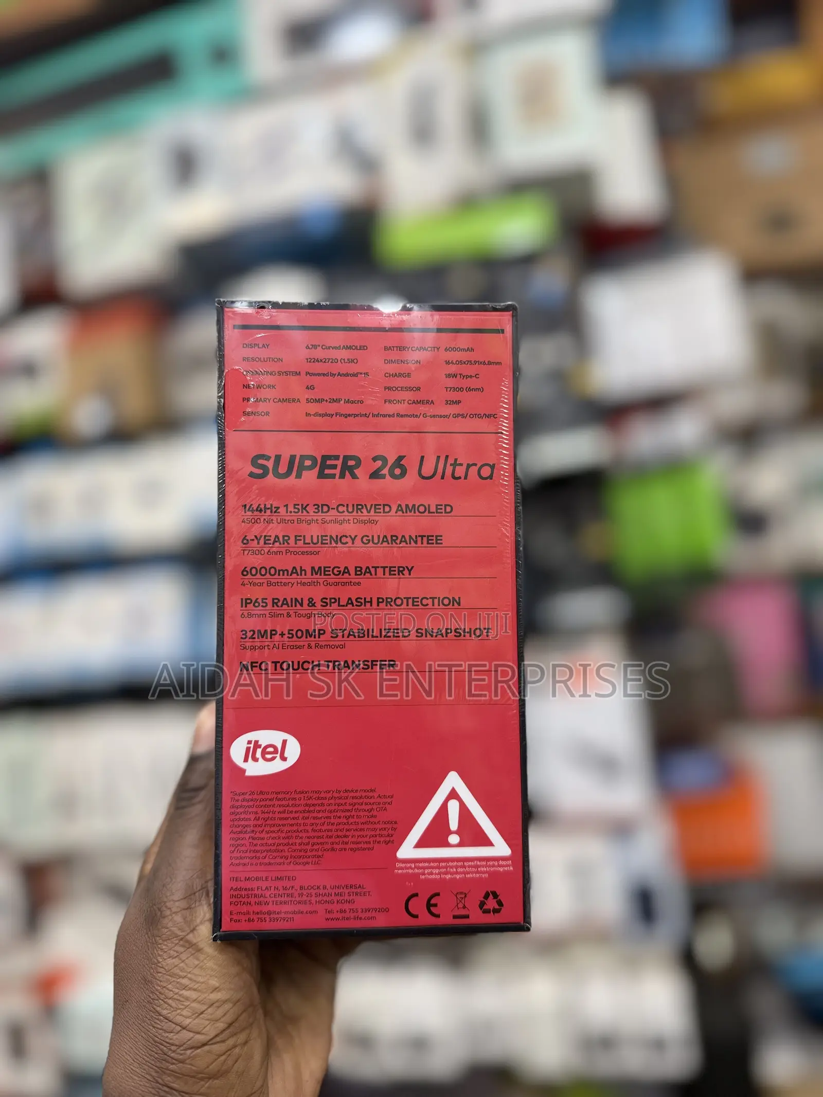 New Itel S26 Ultra 256 GB Black