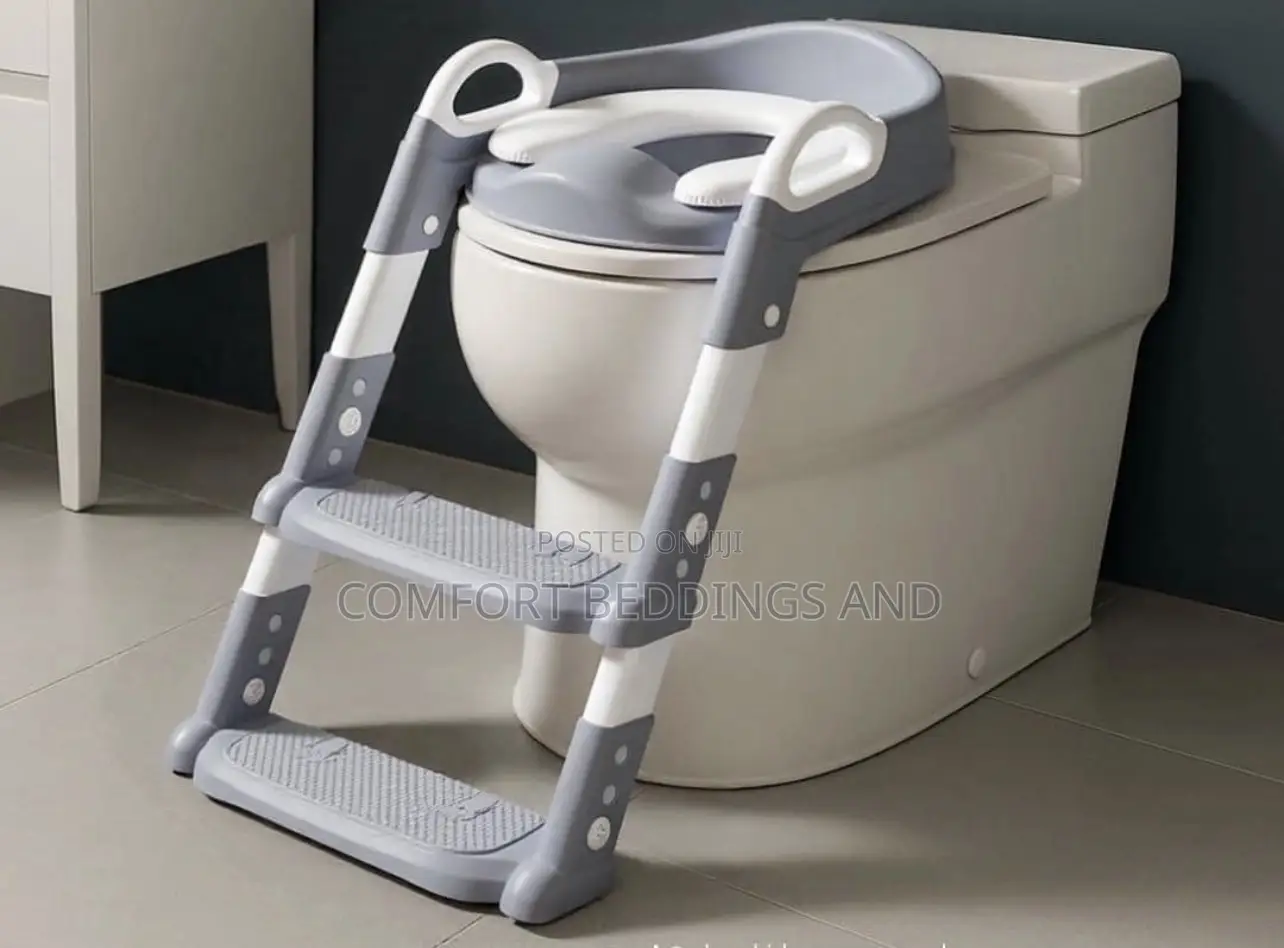 Baby Toilet Ladder Gray