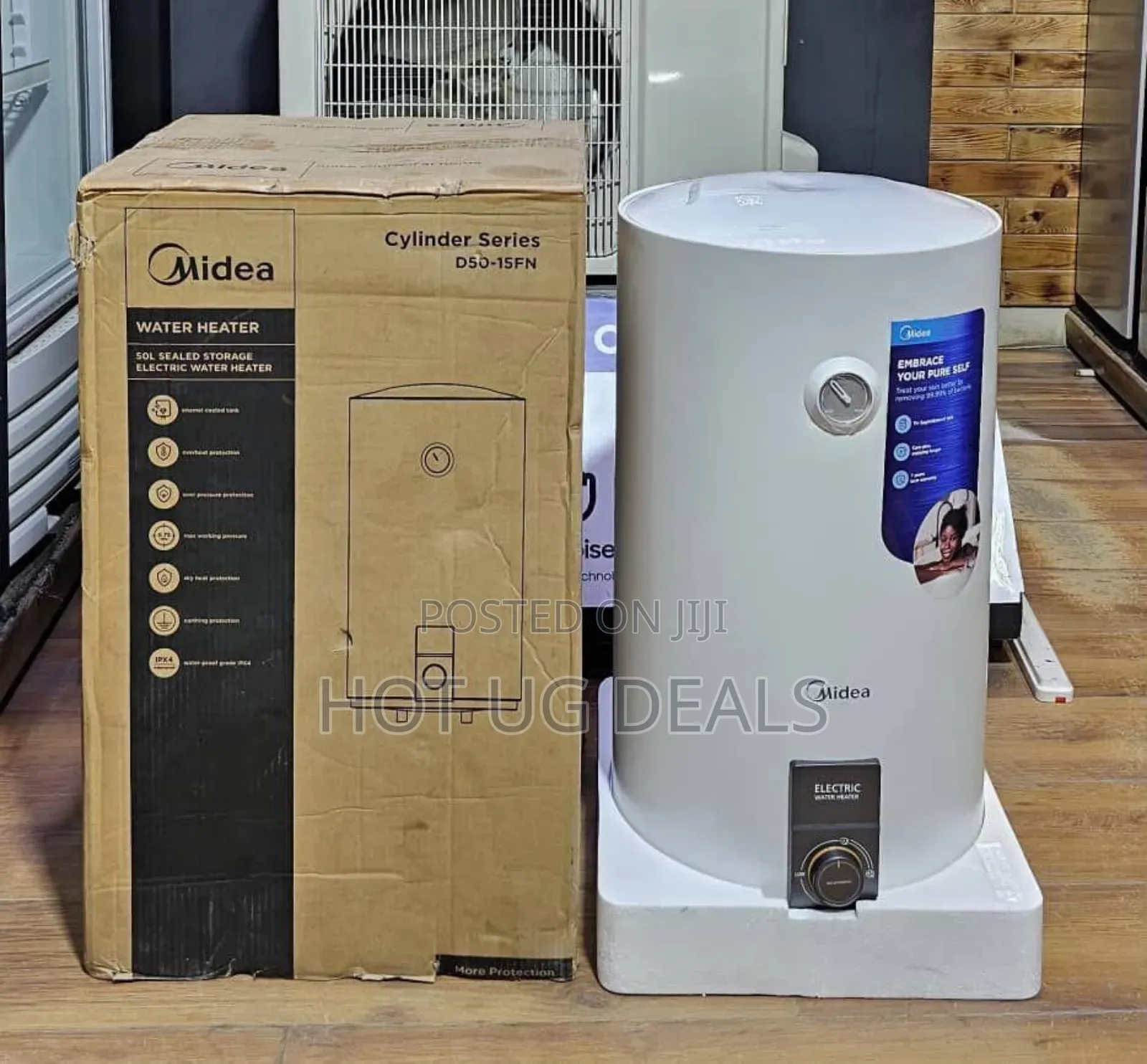 Midea 50 Litre Water Heater, D50-15fn - White (2yr Wrnty)