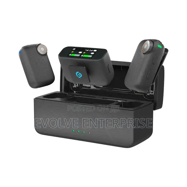 Powerology Pure Q1 Ai Noise-Cancelling Wireless Microphone – Black