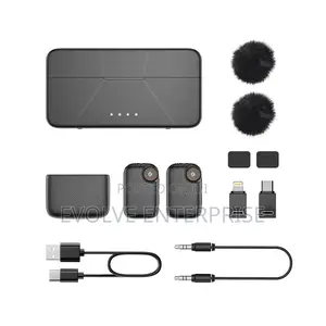 Powerology Pure Q1 Ai Noise-Cancelling Wireless Microphone – Black