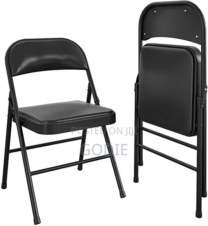 Vinyl-Padded Metal Folding Chair.