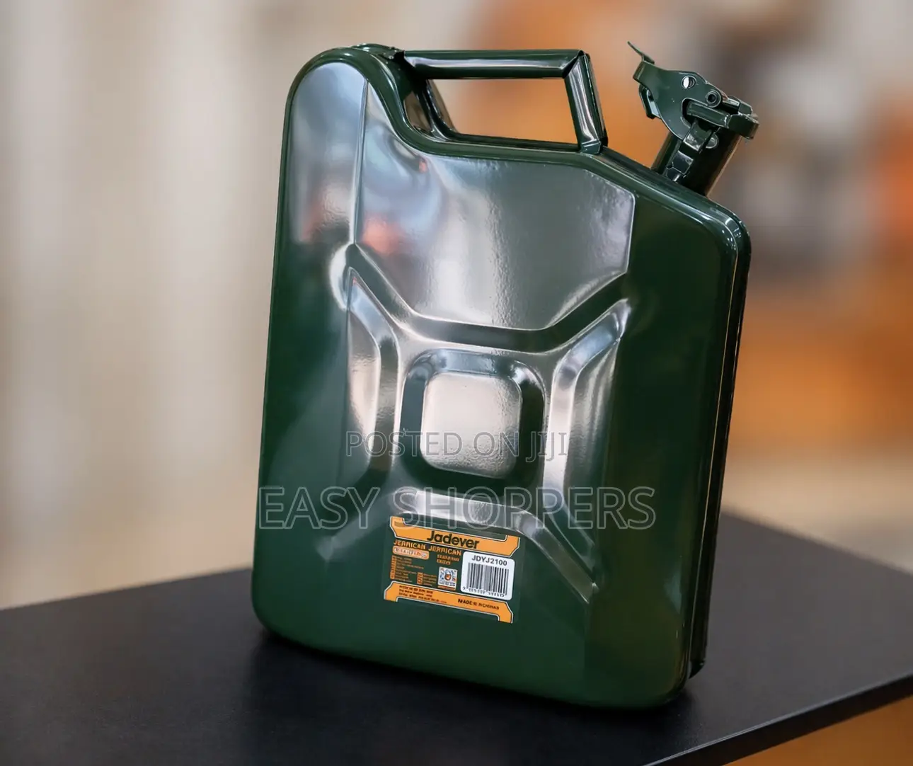 Jadever Fuel Jerrycan Vertical Metal Fuel Canister 10l