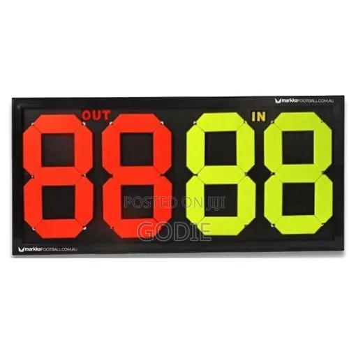 Manual Soccer Substitution Board