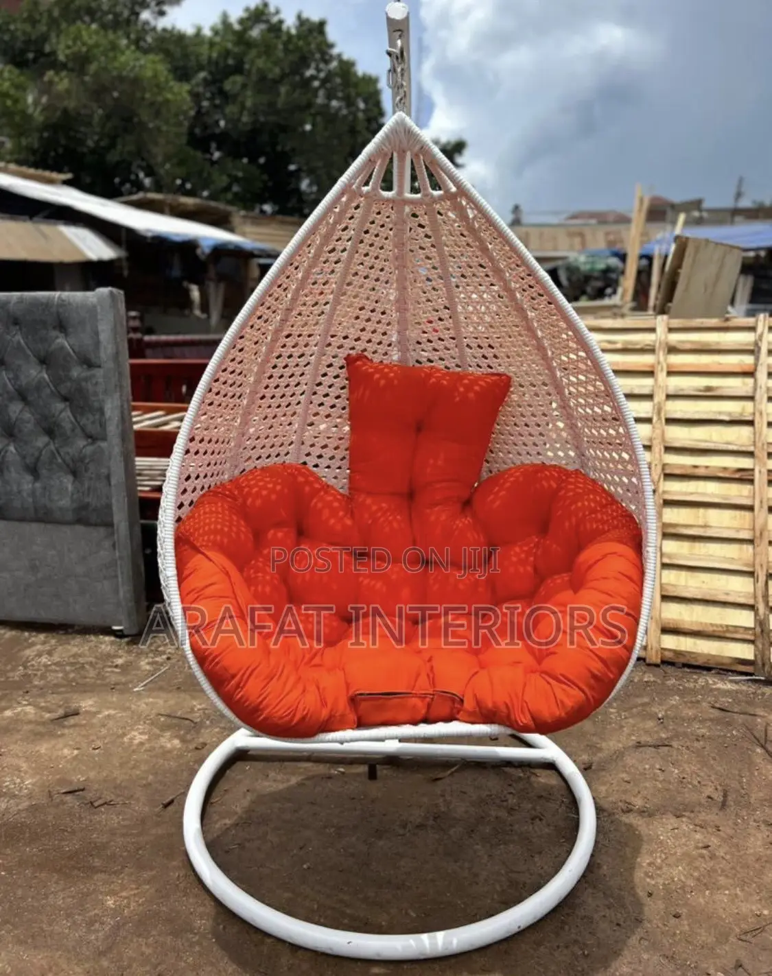 White Egg Swing Hanging Chair