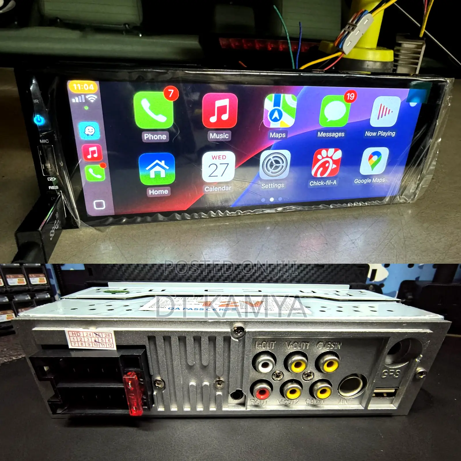 Single Din Touchscreen Android Radio / Am/Fm Radio / Bluetooth / Usb-C