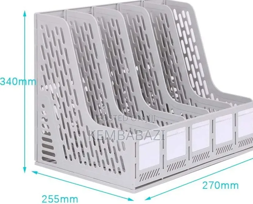 Plastic Desktop Magazine File Holder