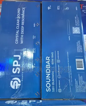 Spj Soundbar 60w Subwoofer 2-in-1 With Usb/Aux Home Theater System
