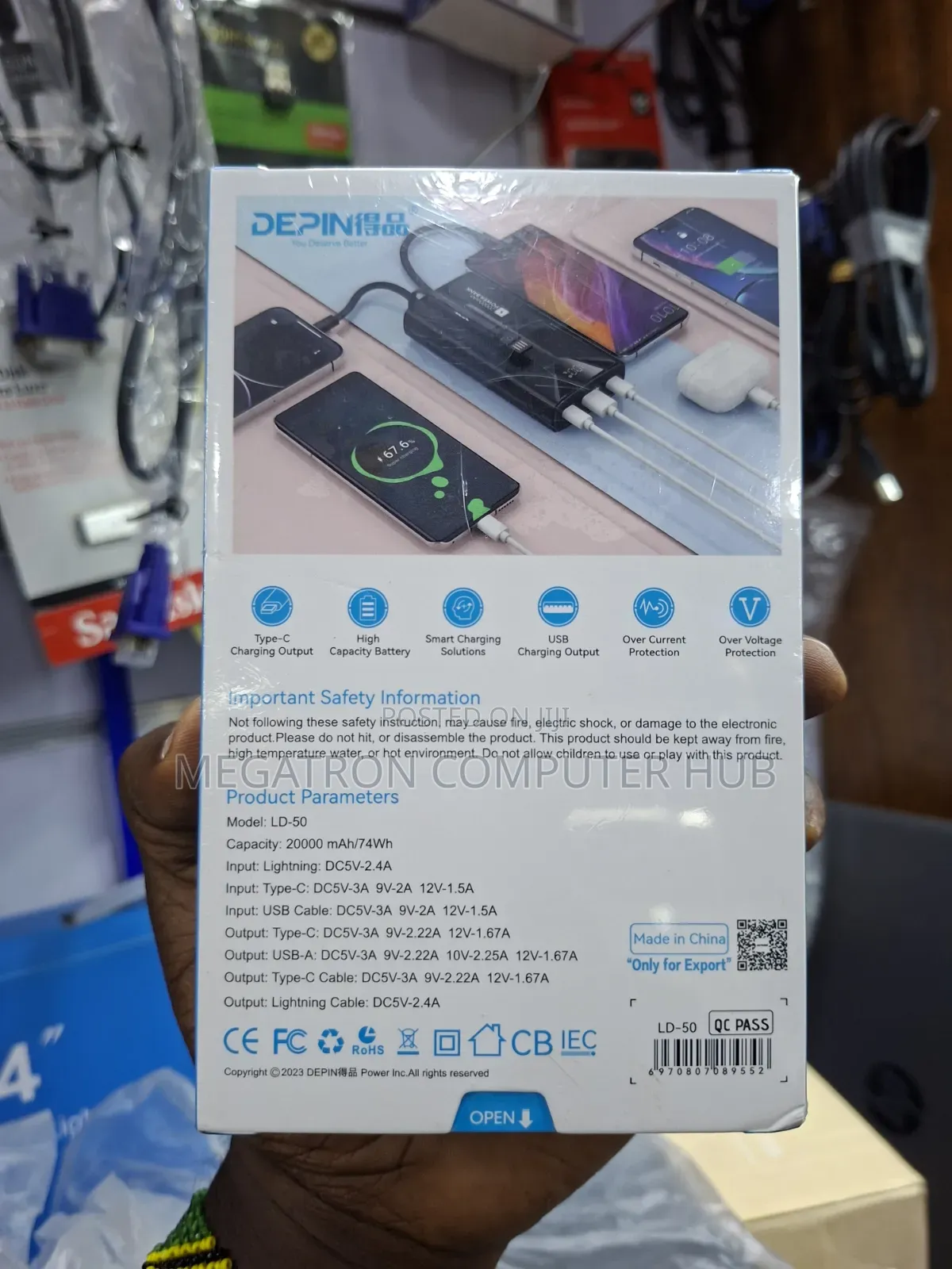 Depin 20000mah 22.5w Fast Charging Powerbank