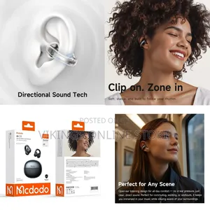 McDodo Air O3 Series Clip-on TWS Earbuds With Super Clear Bass Boost