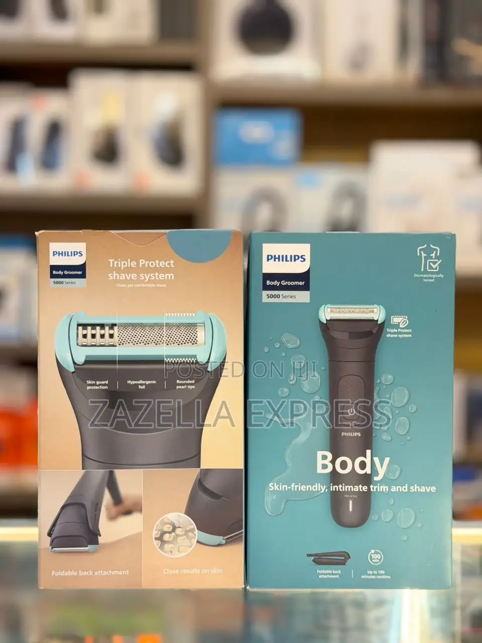 Philips 5000 Series Body Groomer, Smooth Triple Protect Shave System