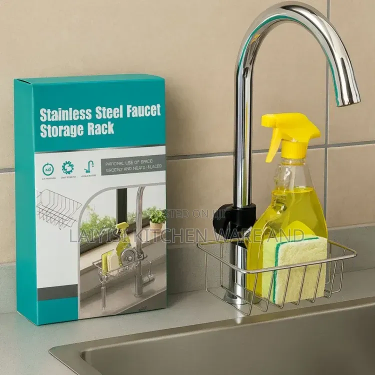 Kitchen Sink Organizer, Faucet Storage Dish Sponge Holder Kitchen