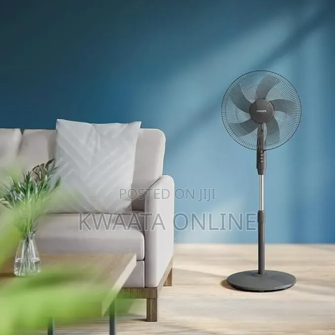 Philips Series 600 Pedestal Fan Acp620/01 Ultra Quite 5 Blades,3 Speed