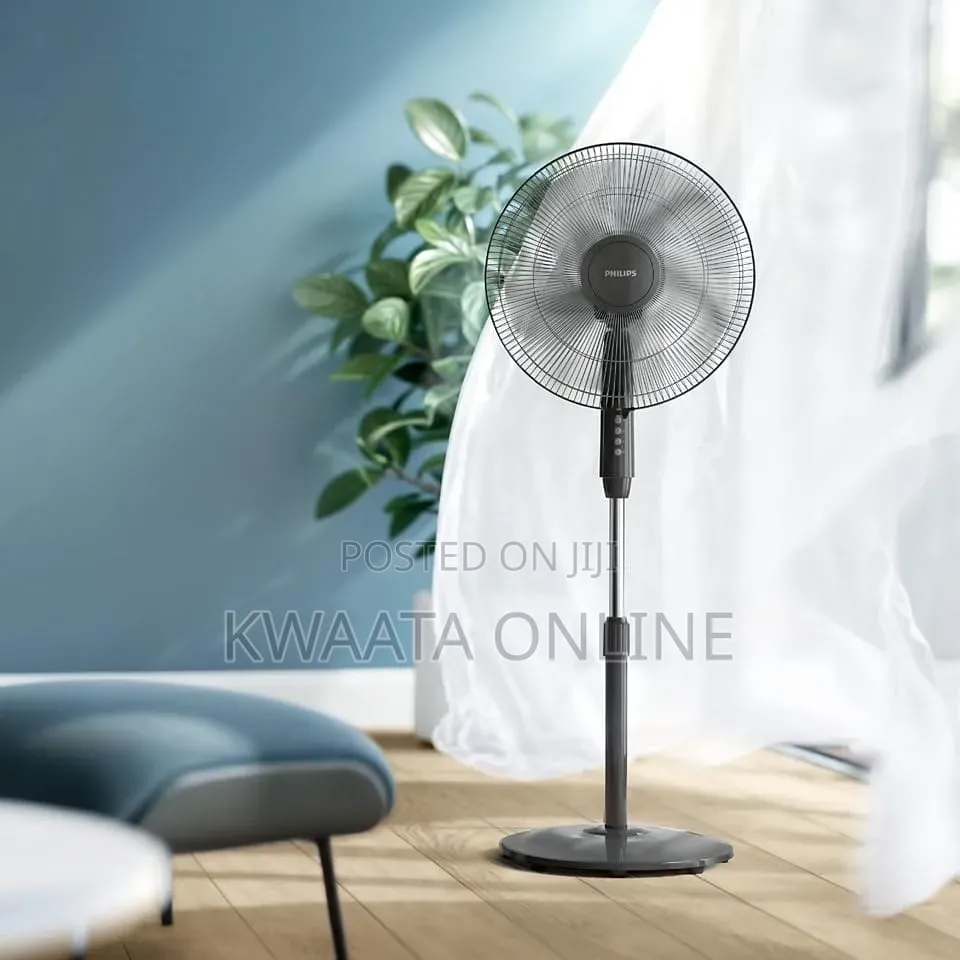 Philips Series 600 Pedestal Fan Acp620/01 Ultra Quite 5 Blades,3 Speed