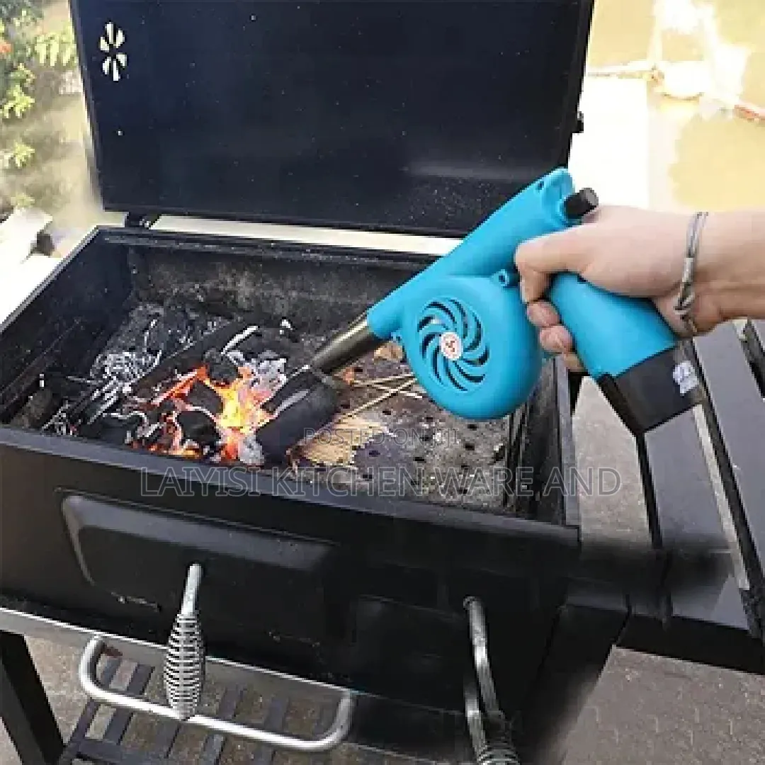 Rechargeable Air Blower With Outdoor Fire Tool For Bbq, Camping,
