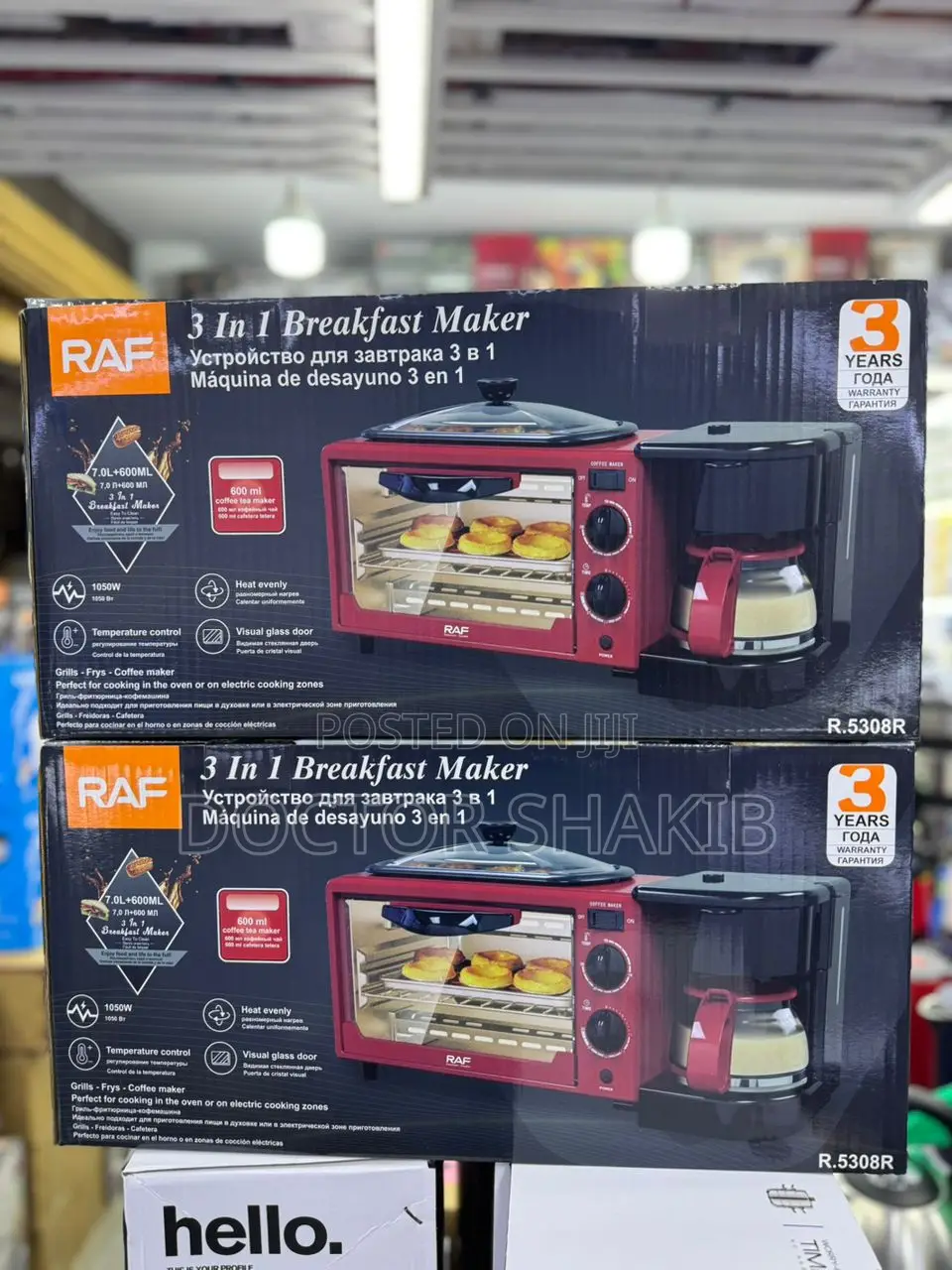 Raf 3 in 1 Breakfast Maker, Model R.5308r.