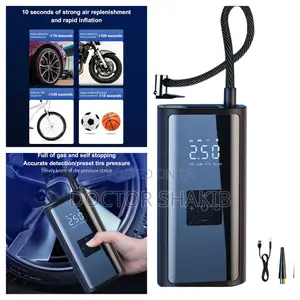 Portable Rechargeable Digital Tire Inflator And Air Compressor