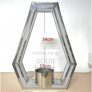 Wine Rack Led Colorful Rhombus Seat Champagne Bottle Display Glowing
