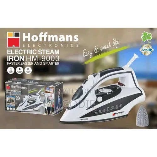 Hoffmans Electronice Steam Iron Hm-9003 White/Black