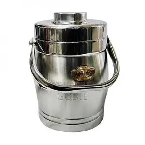 Aulun Stainless Steel Food Flask for Keeping Lunch - Silver.