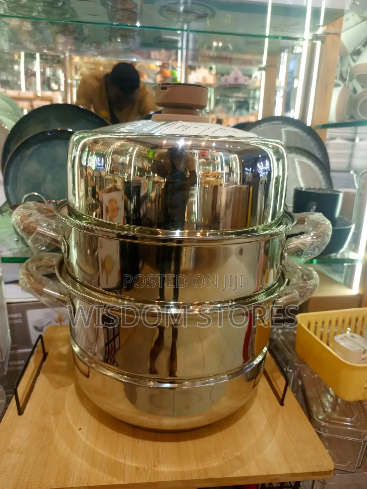 3-Tier Stainless Steel Steamer Pot - 28cm
