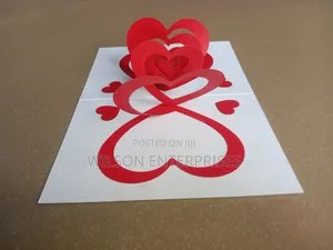 Handmade 3d Pop-Up (Spiral Heart) Greeting Card