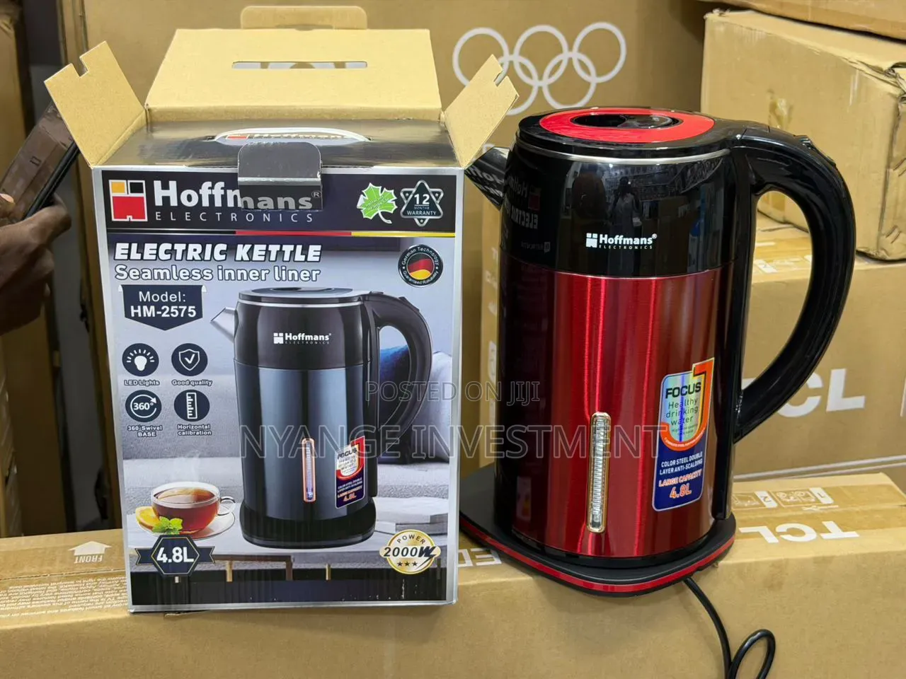 4.8ltrs Jug Kettle Hoffman Brands. Kettle 4.8l