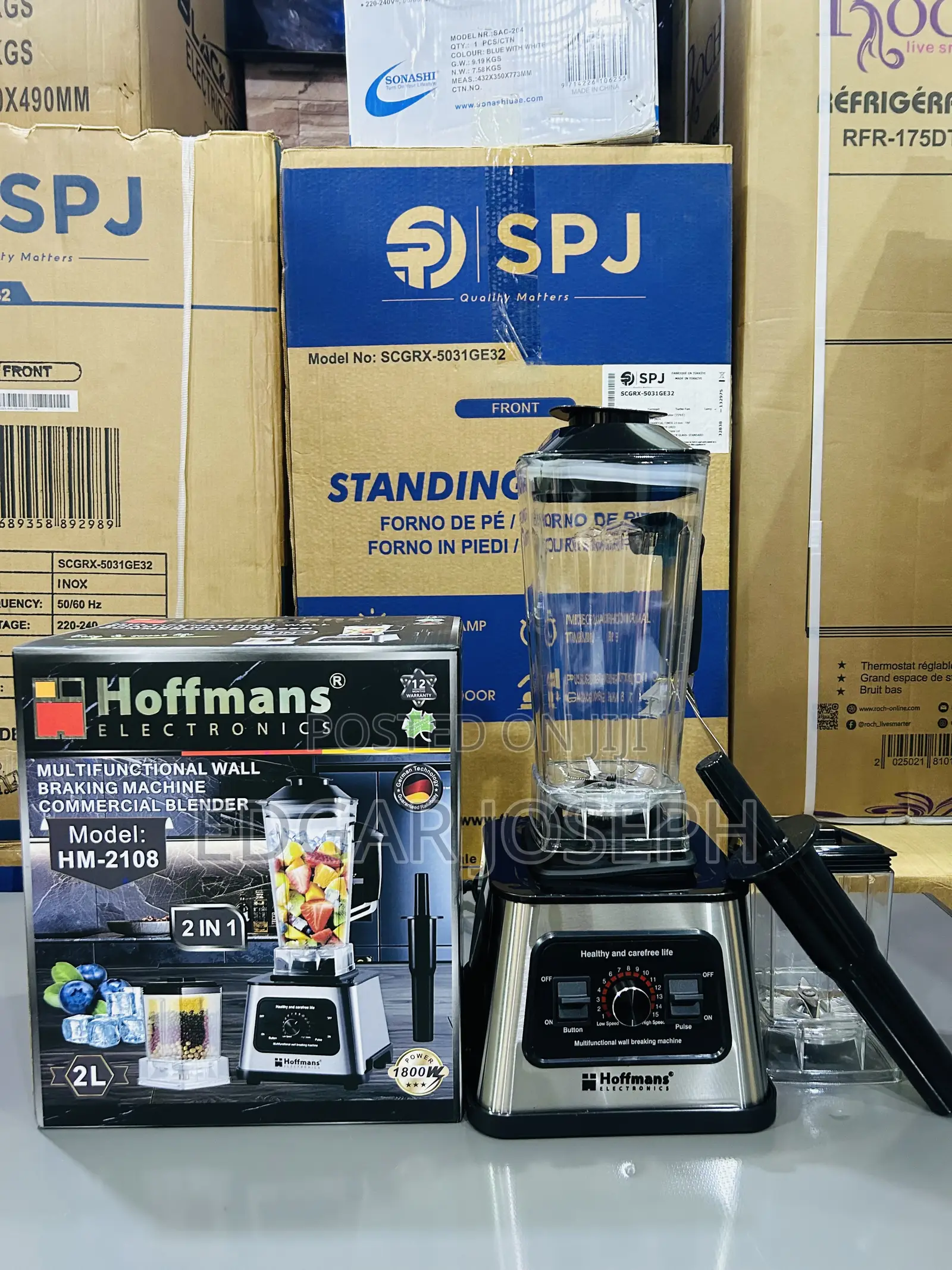 Commercial Hoffmans Blender 2 In1 2l