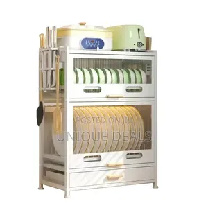 Kitchen Countertop Dish Storage Cabinet With Drawers