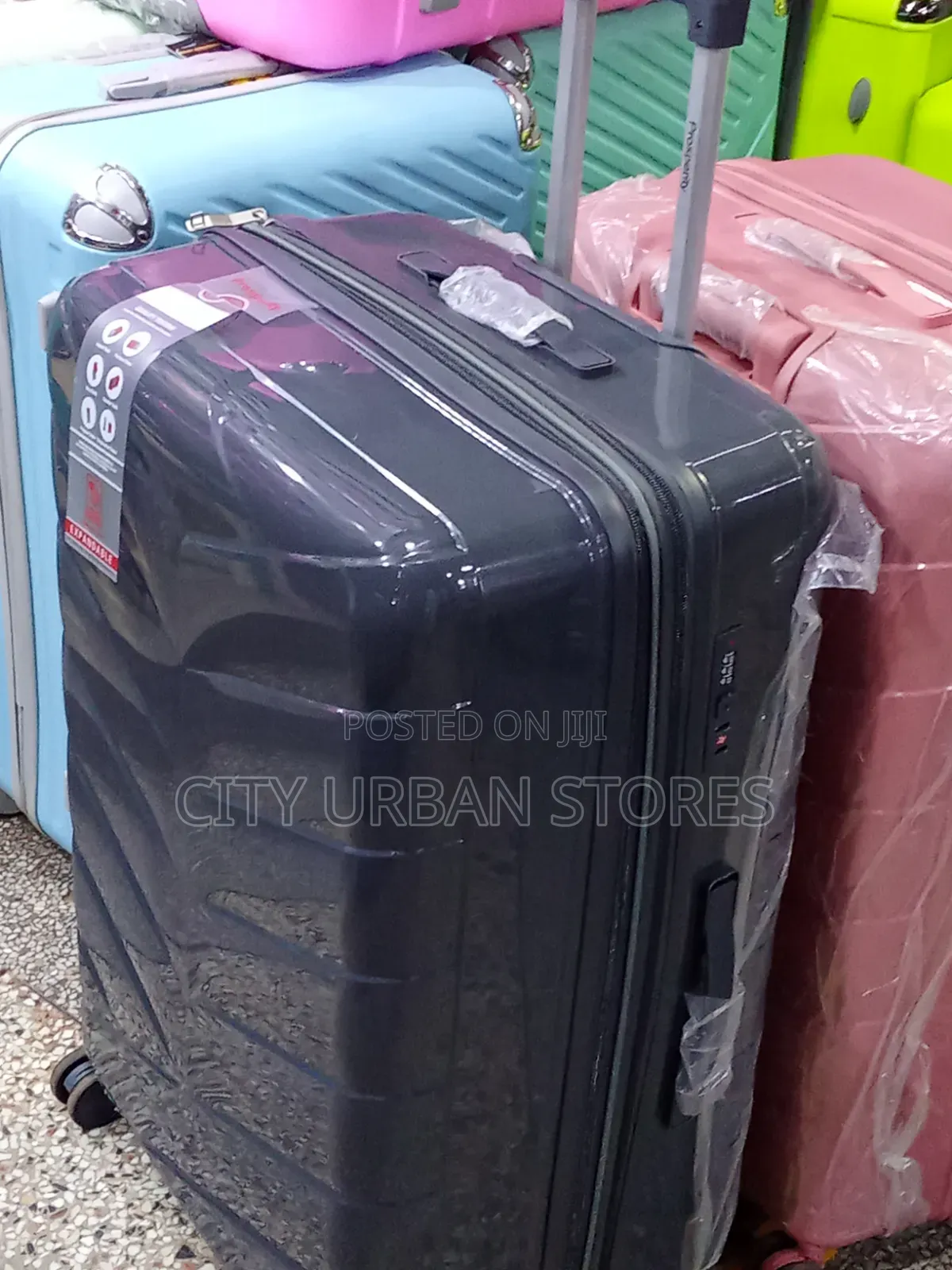 Prosperity Large Size Plastic Rubber Suitcase