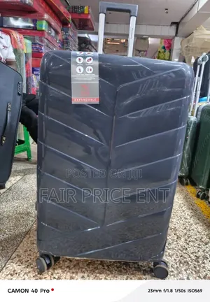 Expandables Pure Rubber Plastic Suitcase. Extra Large.( Gray)
