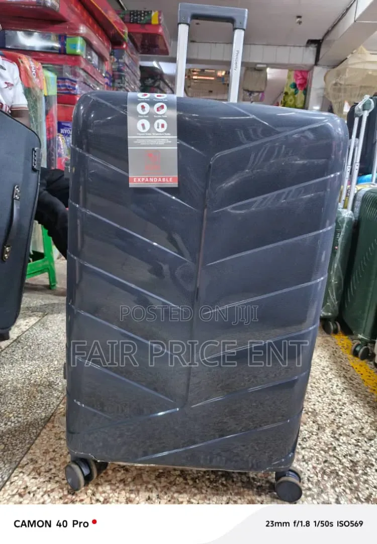 Expandables Pure Rubber Plastic Suitcase. Extra Large.( Gray)