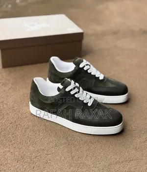 Army Green Bottega Veneta Men’S Sneakers