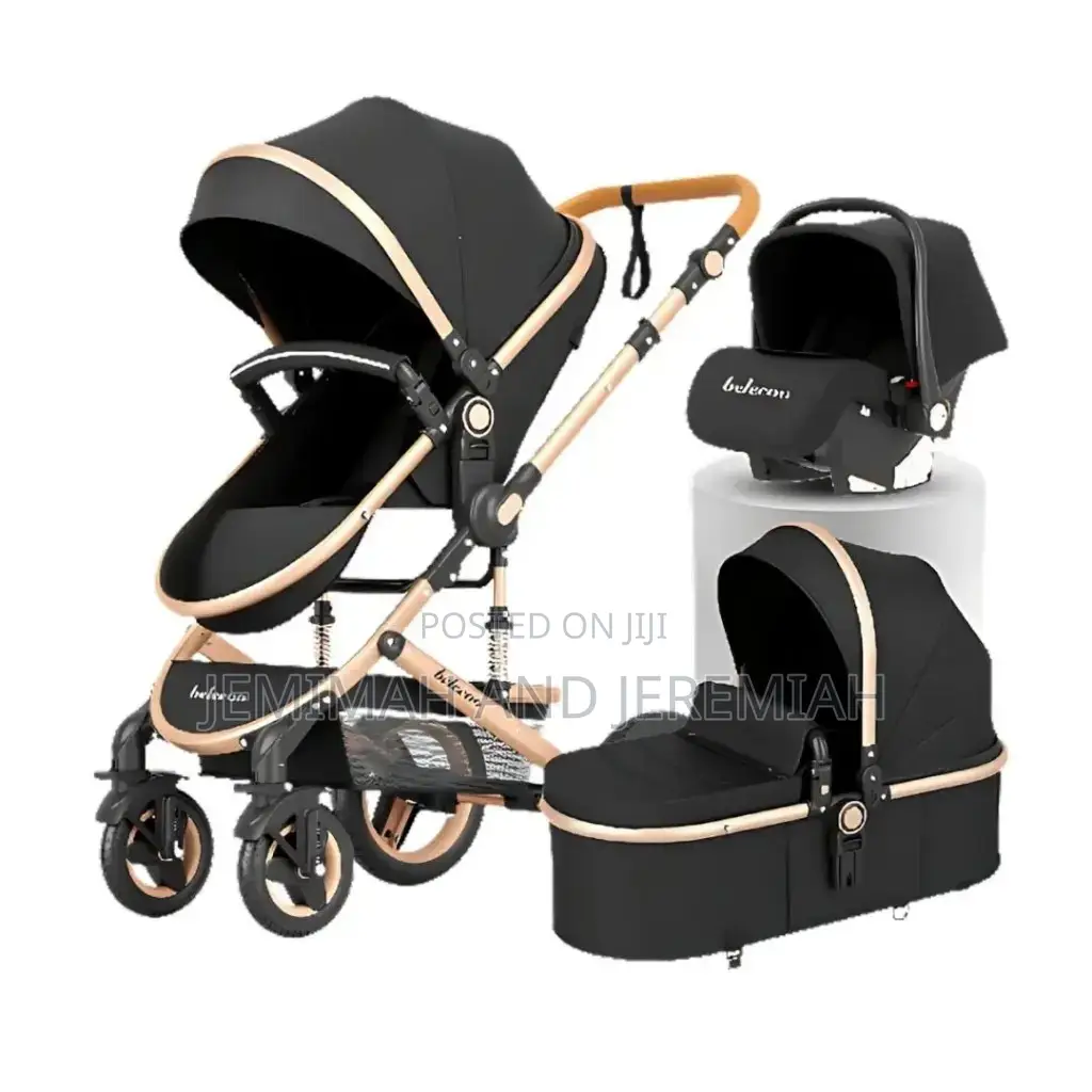 3-in-1 Stroller Set With Car Seat Bassinet