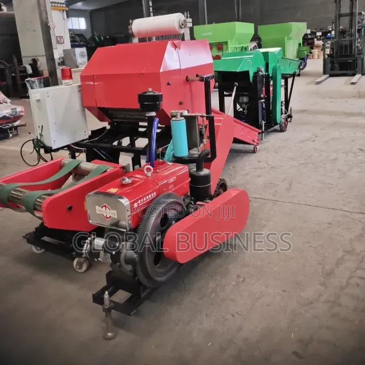 Silage Straw Hay Baler Packing Machine and Wrapper Round Diesel Engine