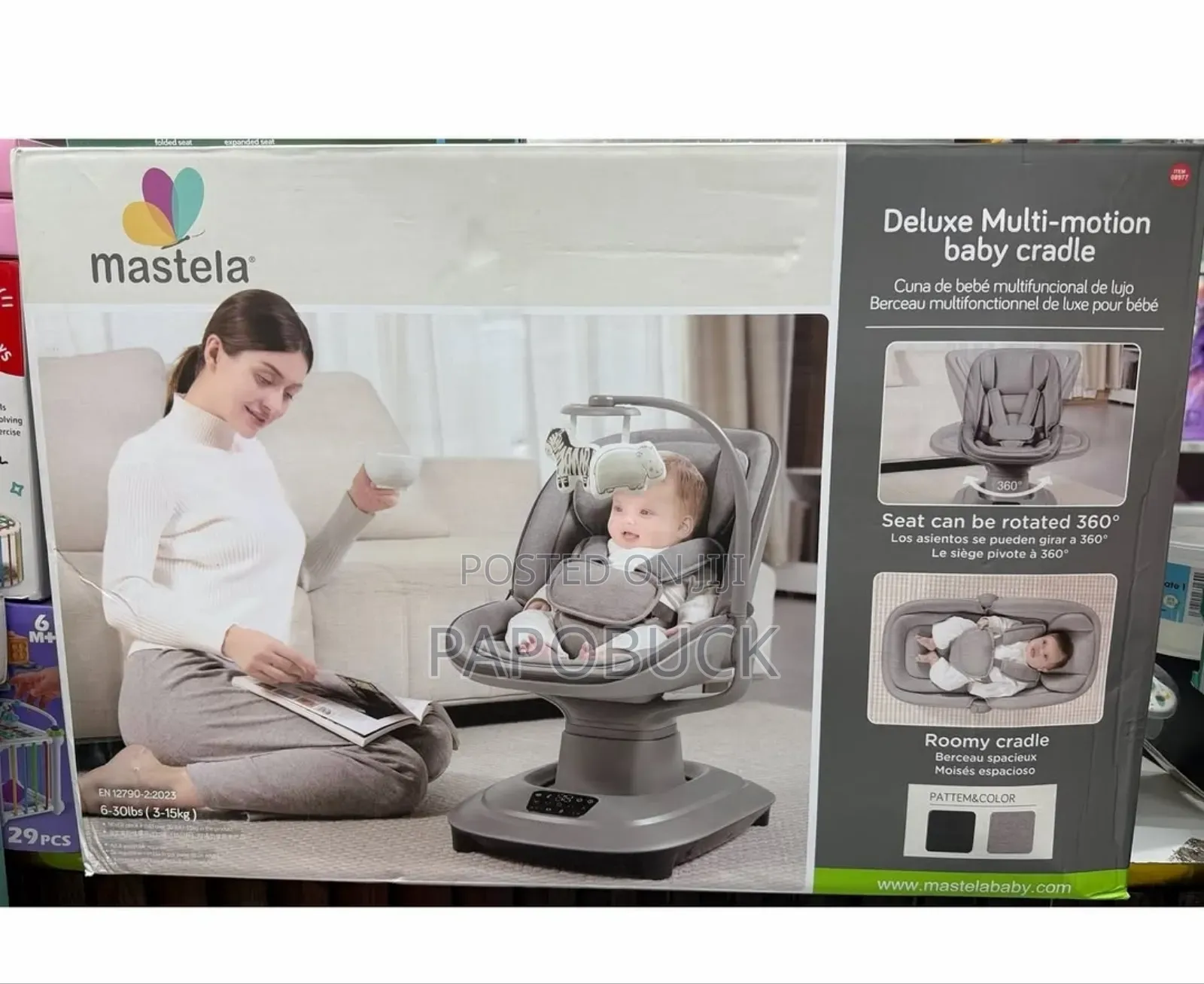 Mastela Deluxe Multi-Motion Baby Cradle.
