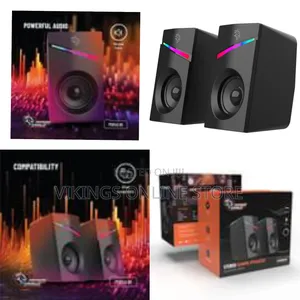 Porodo Gaming Stereo Speakers With Volume Knob Control