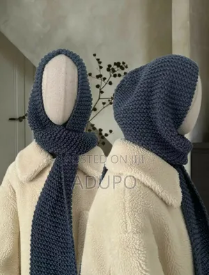 Crochet Hoodie Scarf