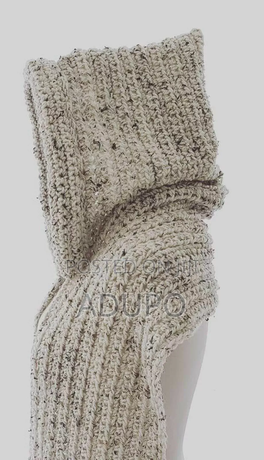 Crochet Hoodie Scarf