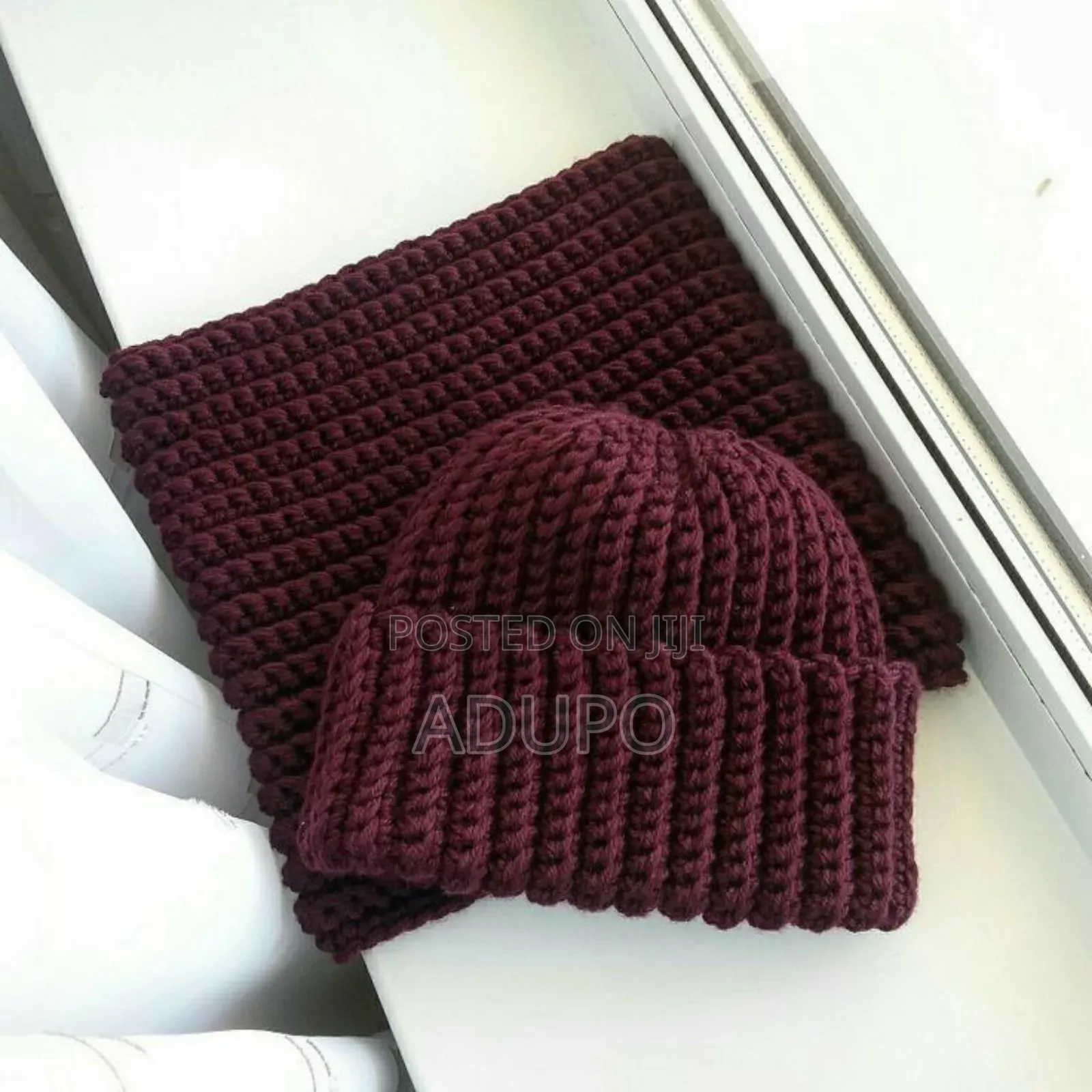 Crochet Headsock and Neck Wrap(2 Piece)